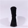 Paul Green Rear Zip Western Ankle Boot - Black Suede